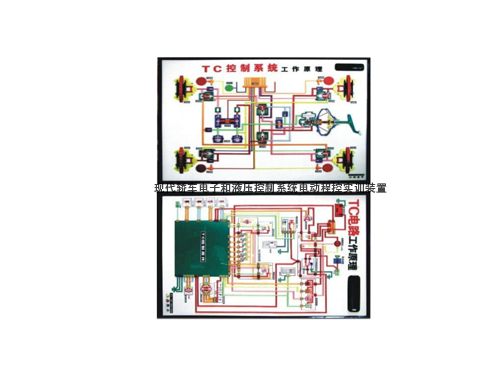 現(xiàn)代轎車電子和液壓控制系統(tǒng)電動程控實(shí)訓(xùn)裝置(圖1)